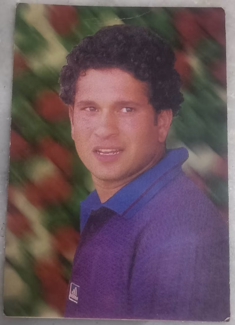 Vintage Sachin Tendulkar Postcard