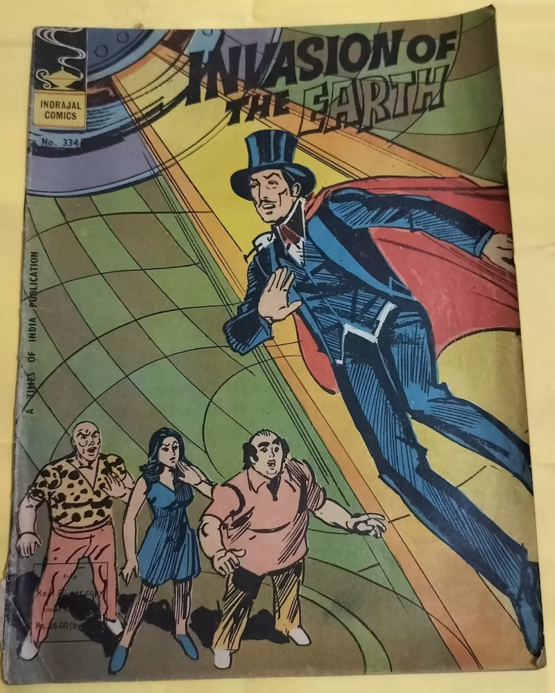 Invasion of the Earth - "issue no-334" - "mandrake" - "indrajal comics"