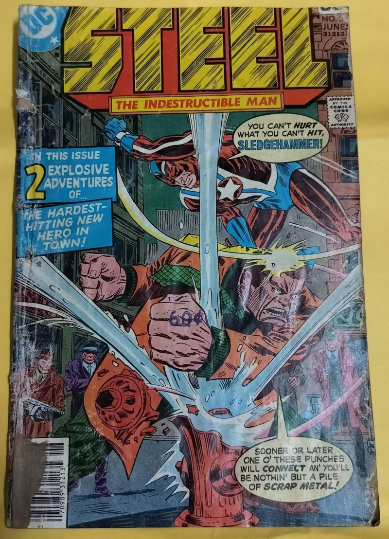 When Hammer Meets Steel - "Steel" -  "old dc comics"