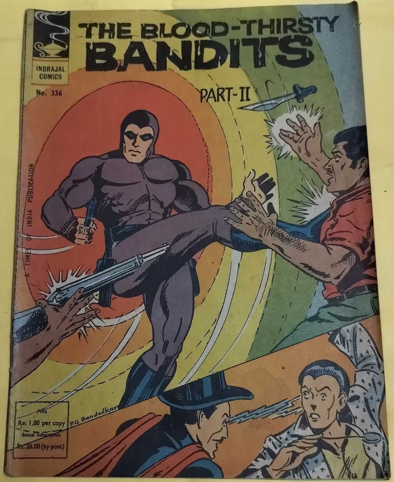 The Blood-Thirsty Bandits Part-II - "issue no-336" - "phantom" - "vintage indrajal comics"