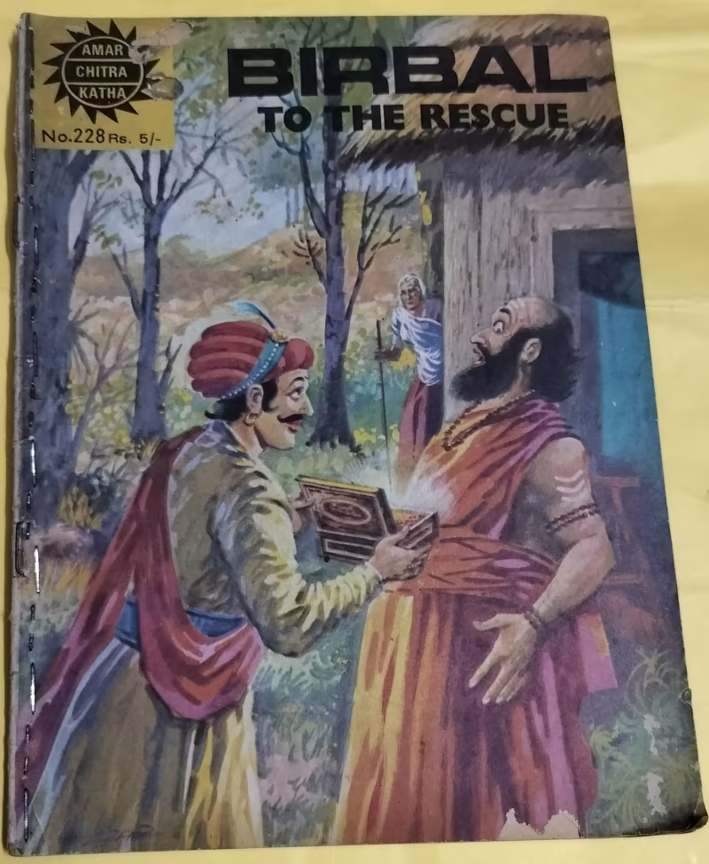 Birbal to the Rescue & Babasaheb Ambedkar - " 2 in 1 " - "old amar chitra katha