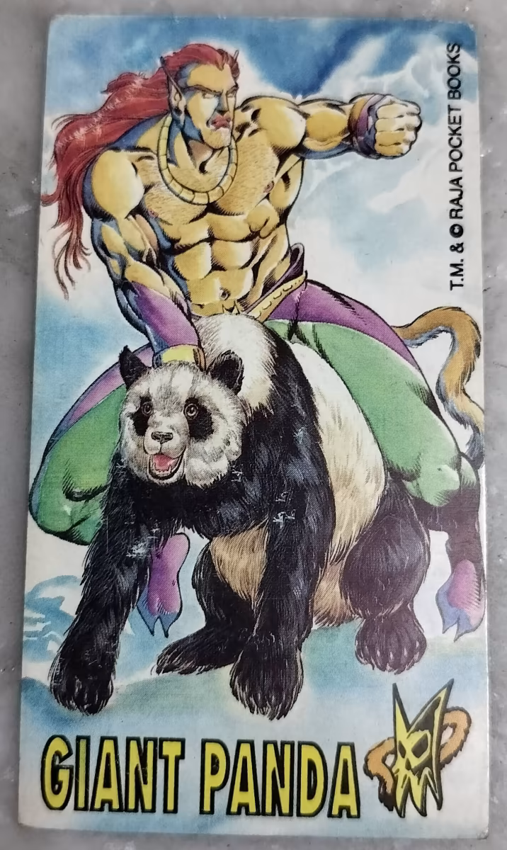Vintage Bhediya Trading Card - Giant Panda