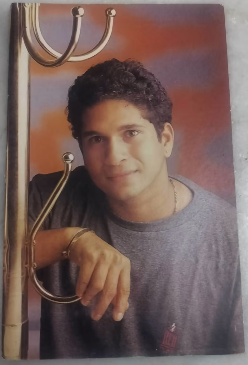 Vintage Cricket Postcard - "Sachin Tendulkar"