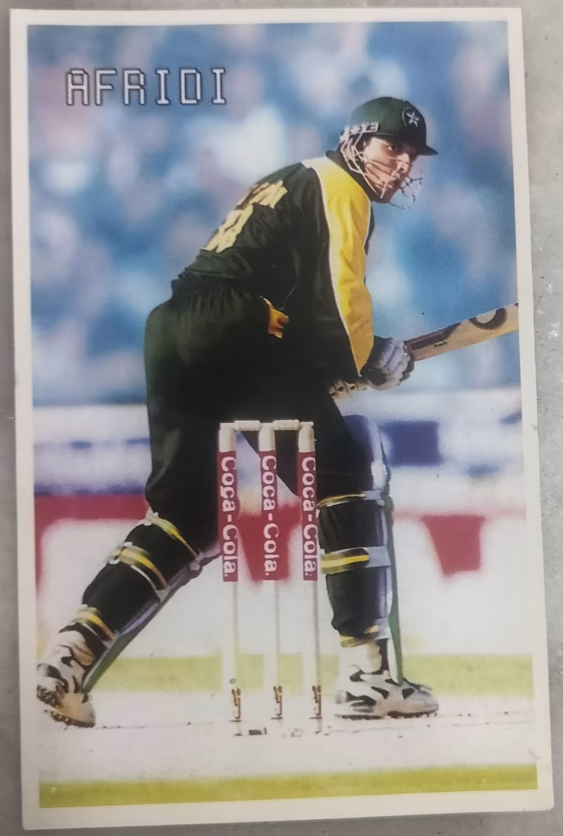 Vintage Afridi Postcard - "cricket"