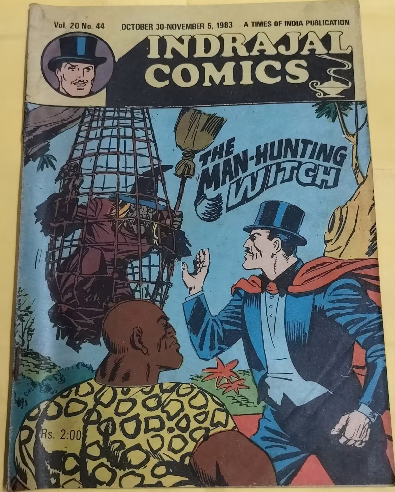 The Man-Hunting Witch - "vol-20-no-44" - "mandrake" - "old indrajal comics"