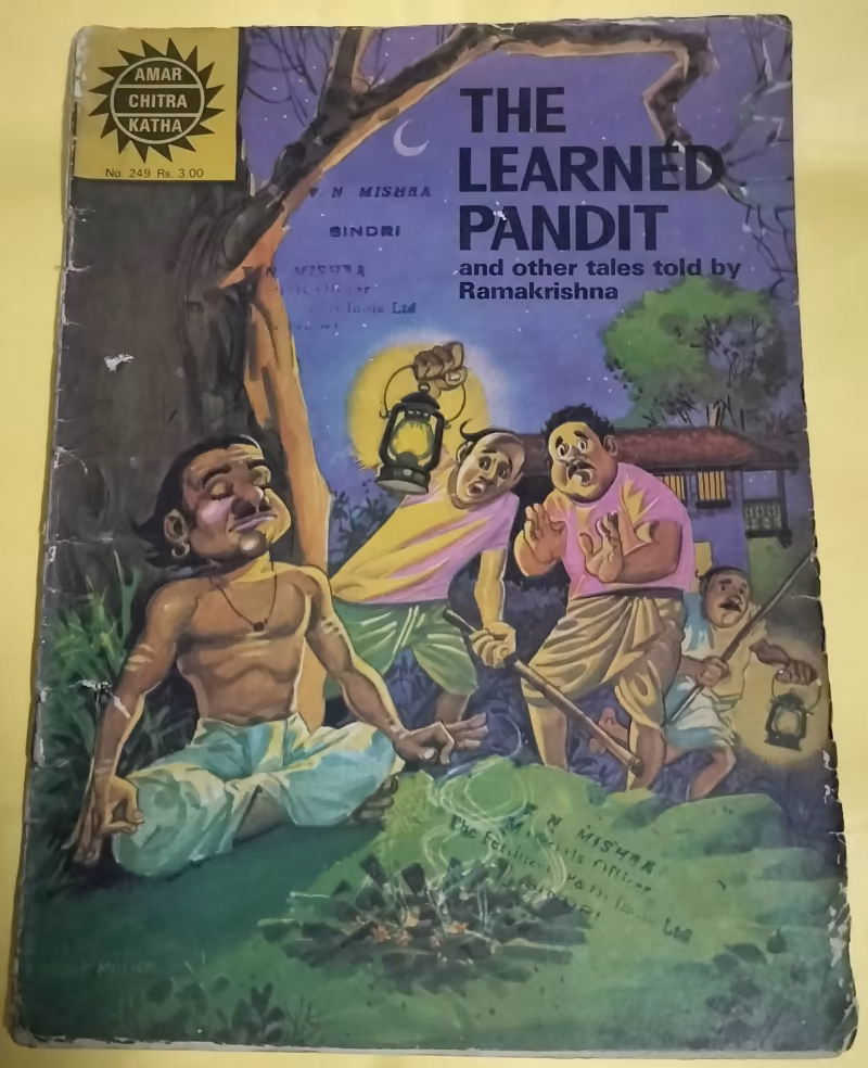 The Learned Pandit and other tales told by Ramakrishna - "old amar chitra katha"