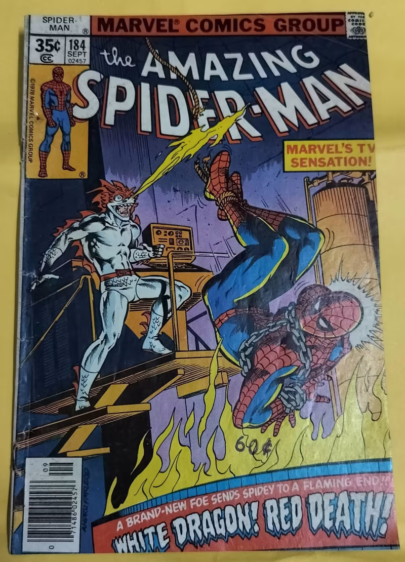 White Dragon! - Red Death - "the amazing spider-man - "rare spider-man comics"