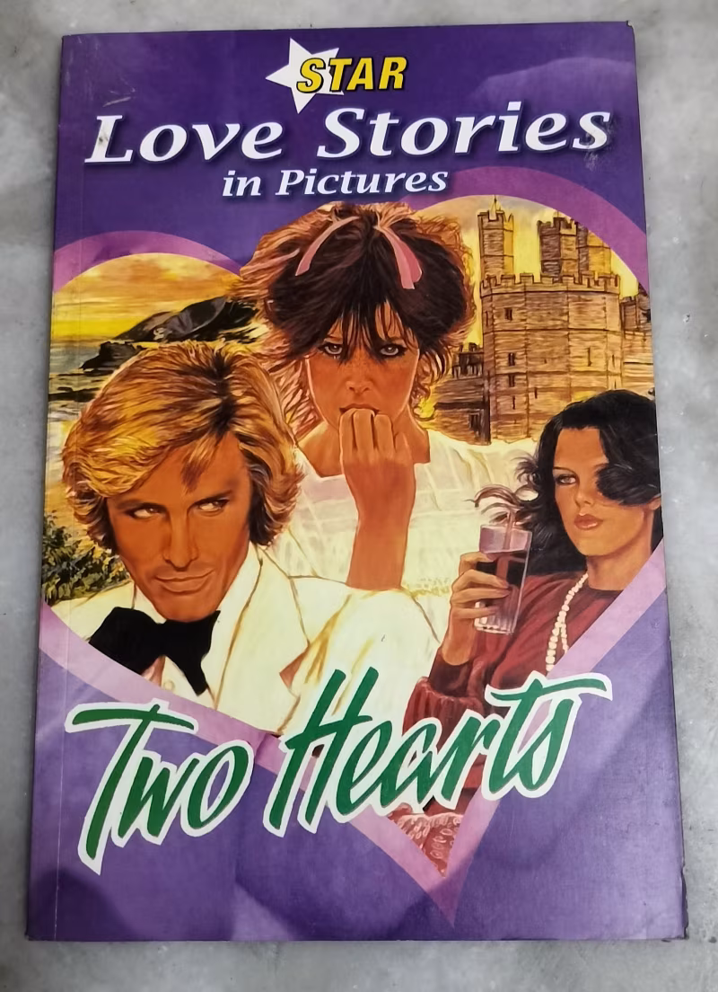 Two hearts - star - love story in picture