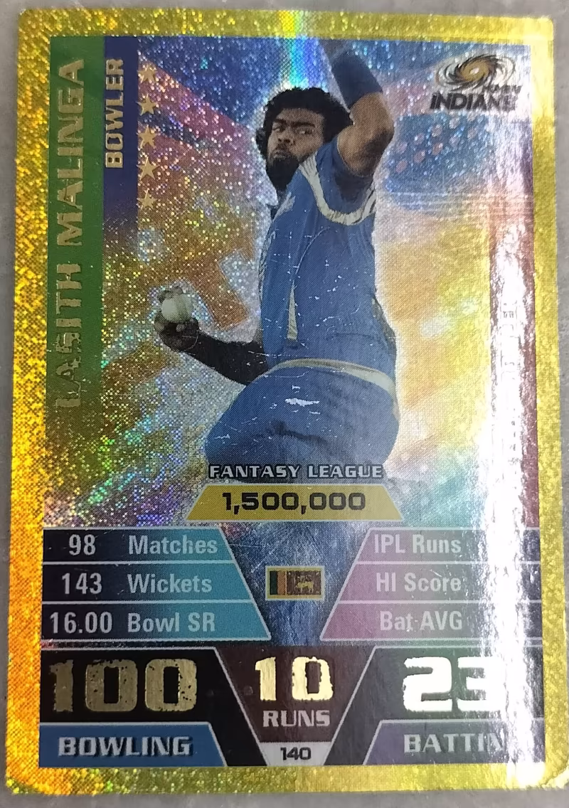 Lasith Malinga - Topps Cricket Attax - 2011