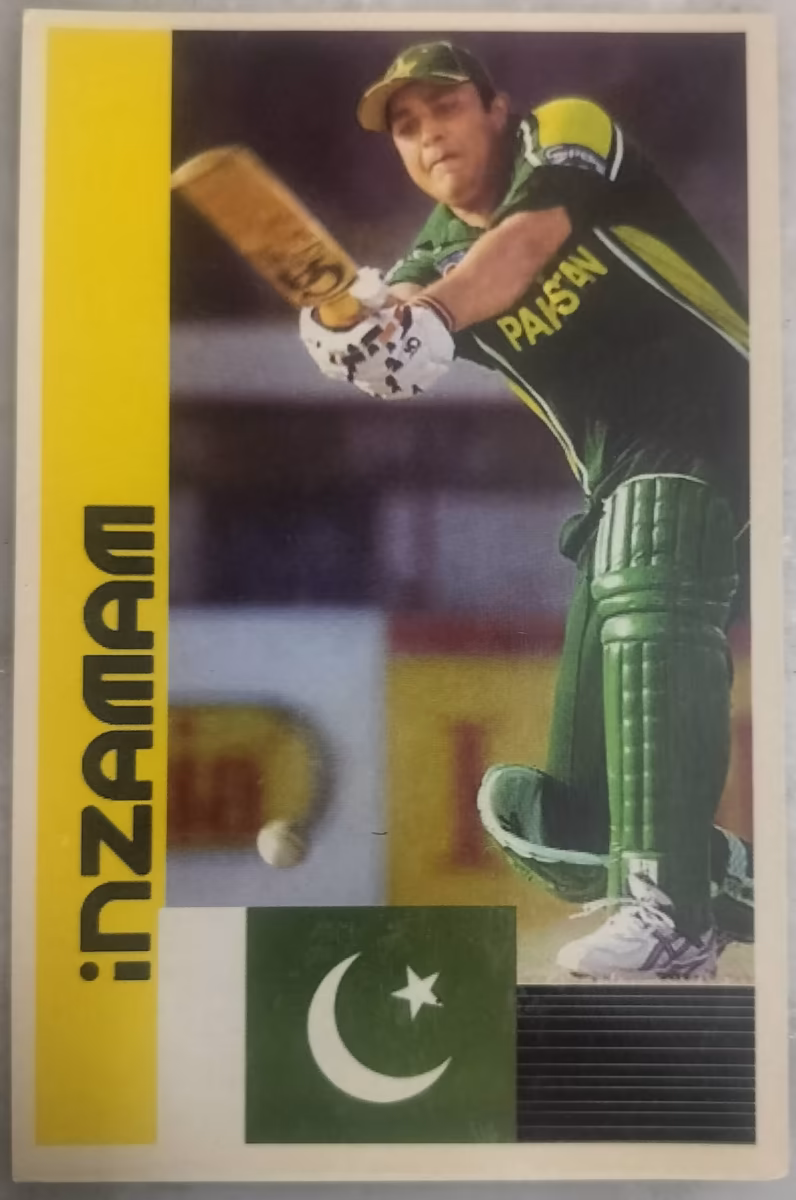 Vintage Inzamam Postcard - "cricket"