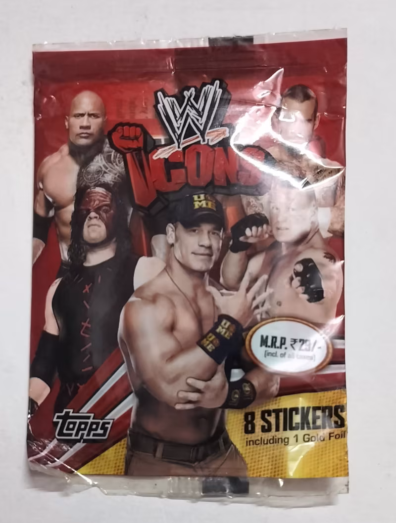 WWE Icons - 8 Stickers - Topps - 2013