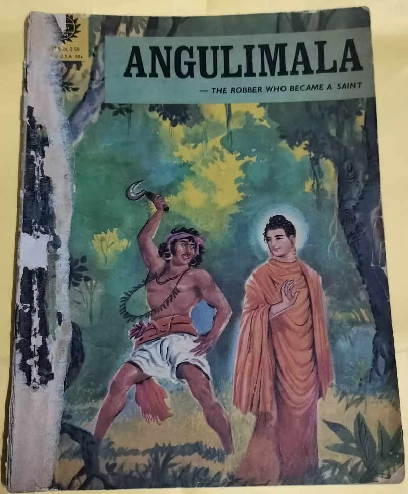 Angulimala - "the robber who became a saint" - "vintage amar chitra katha" - "edition first"