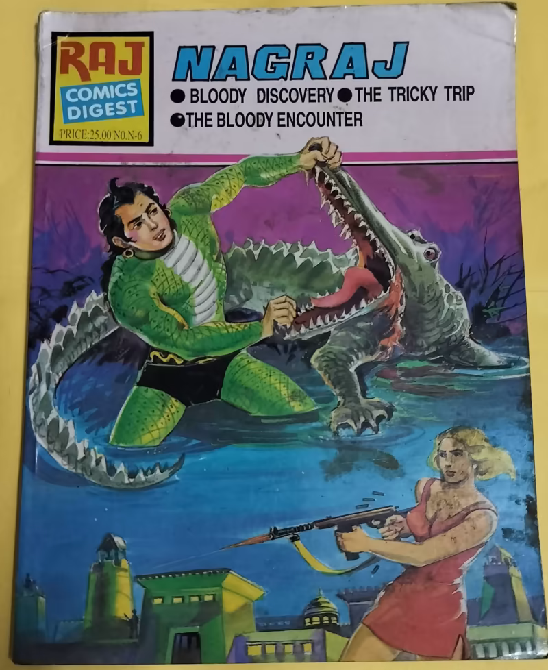 Bloody Discovery - The Tricky Trip - The Bloody Encounter - "nagraj" - "old english raj comics"