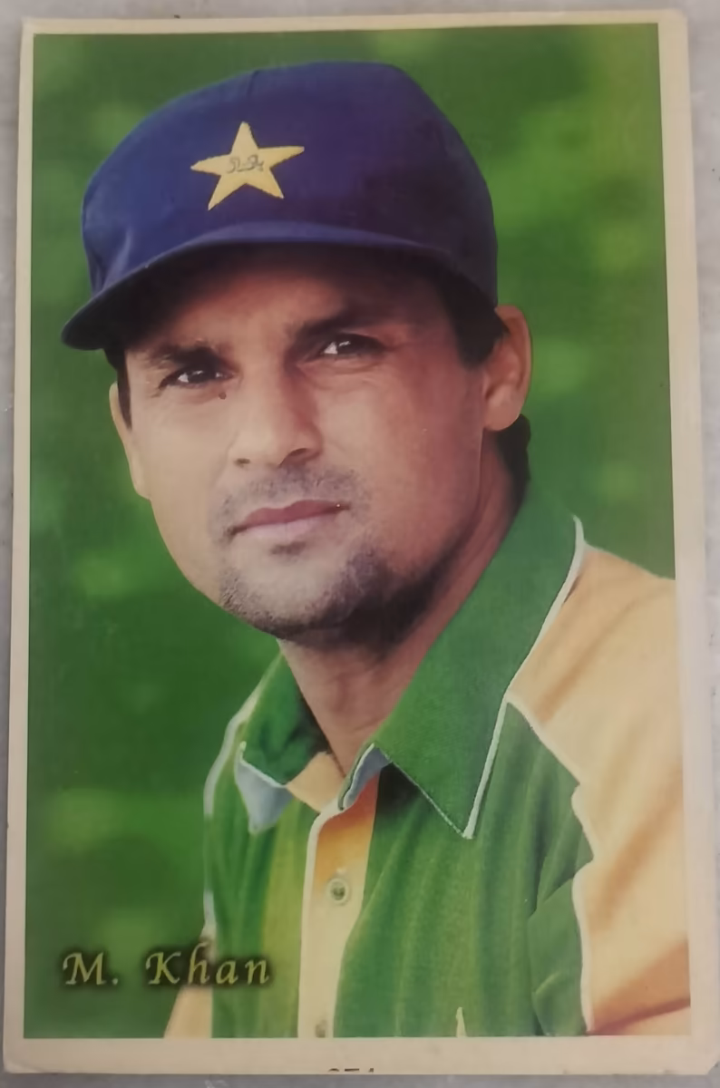 Vintage Moin Khan Postcard - "Cricket" -