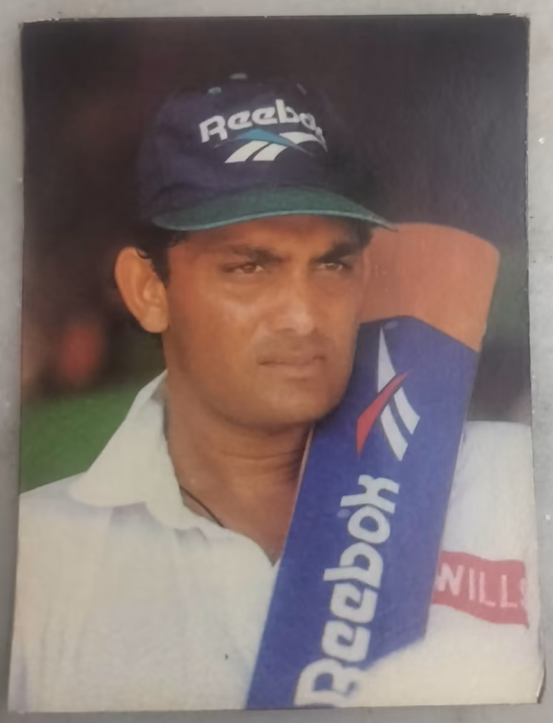 Vintage Azharuddin Postcard