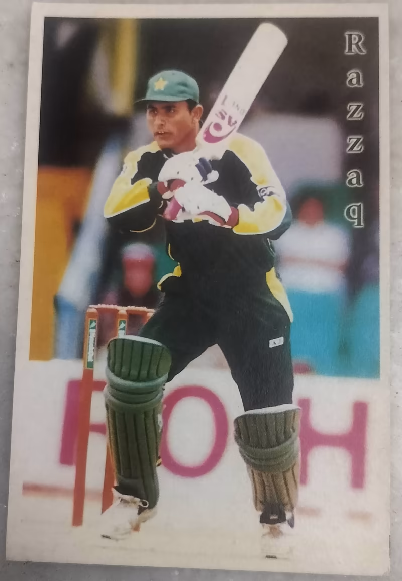 Vintage Cricket Postcard - Abdul Razzaq